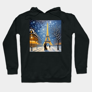 Starry Night Over Paris Hoodie